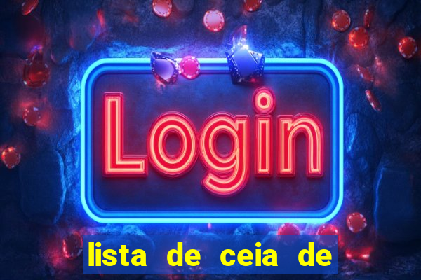lista de ceia de natal para 20 pessoas